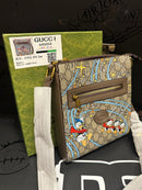 Bolsa Gucci Carteiro Transversal Disney Donald Duck Bege - Pronta Entrega