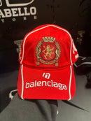 Boné Balenciaga Vermelho Aba Curva Soccer Cap - Pronta Entrega
