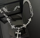 Colar Chrome Hearts Vintage Y2K Prata - Pronta Entrega