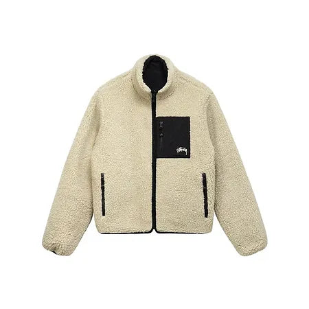 Jaqueta Stussy 8 Ball Sherpa Dupla Face - Encomenda