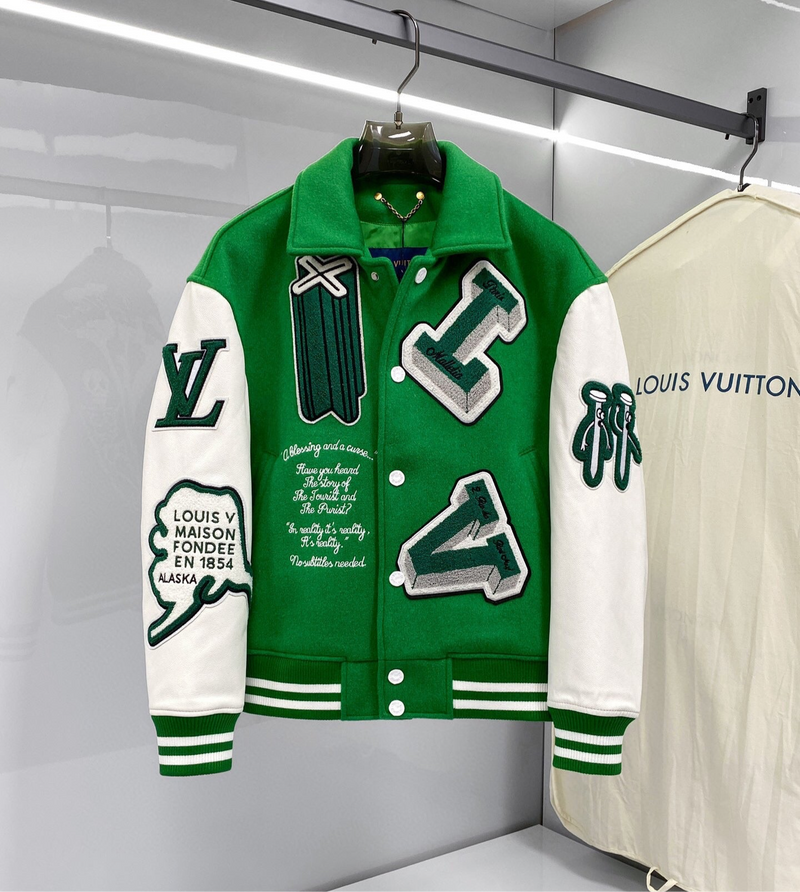 Jaqueta Varsity Louis Vuitton Green - Encomenda