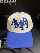Boné Aba Curva Beisebol Amiri Blue White - Pronta Entrega