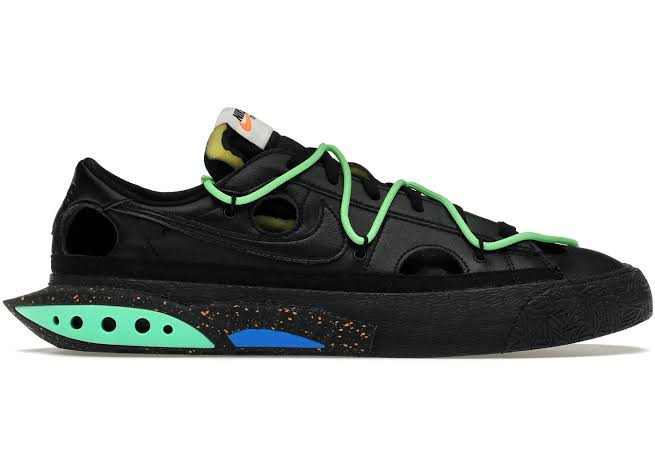 Nike Blazer Low Off-White Black Electro Green - Encomenda