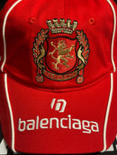 Boné Balenciaga Vermelho Aba Curva Soccer Cap - Pronta Entrega