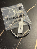 Bracelete Pandora Prata com Fecho em Coração Brilho vazado Prata 18 CM - Pronta Entrega