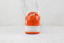 Bape Sta Patent Leather Orange White - Encomenda