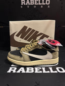 Tênis Nike Travis Scott x Air Jordan 1 Low Black Olive - Pronta Entrega