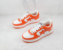 Bape Sta Patent Leather Orange White - Encomenda