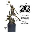 Estátua de Bronze NBA Chicago Bulls Michael Jordan N. 23 50cm - Pronta Entrega