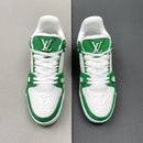 Louis Vuitton Trainer Green Monogram Denim White - Encomenda