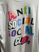 Camisa Anti Social Social Club Branca Letters - Pronta Entrega