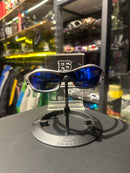 Óculos Oakley Splice Black Silver Lente Azul - Pronta Entrega