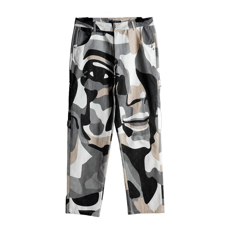 Calça Louis Vuitton Patchwork Portrait Denim - Encomenda