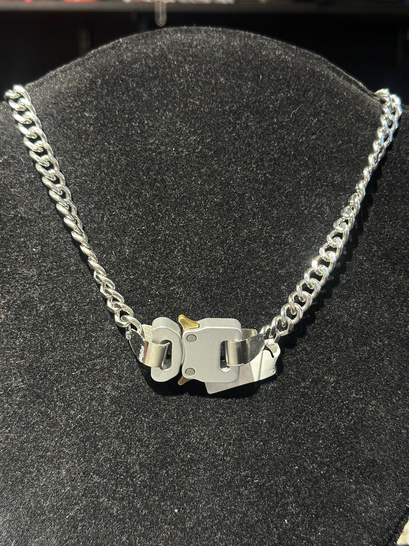 Colar Corrente 1017 ALYX 9SM com fivela Prata Fecho Silver 45 CM - Pronta Entrega