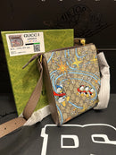 Bolsa Gucci Carteiro Transversal Disney Donald Duck Bege - Pronta Entrega