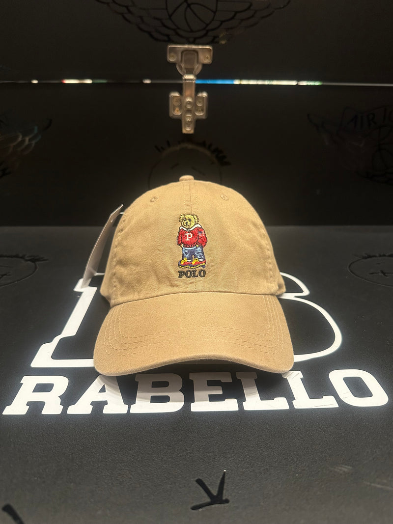 Boné Aba Curva Polo Ralph Lauren Red Bear Bege - Pronta Entrega