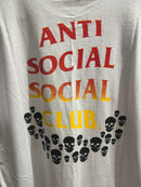 Camisa Anti Social Social Club Branca Skull - Pronta Entrega
