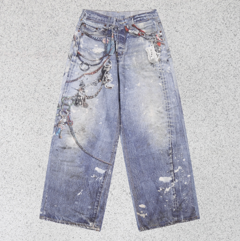 Calça Jeans ACNE STUDIOS 1981F TROMPE L'OEIL BAGGY