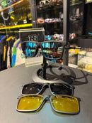 Óculos Rayban Slim Armação Preto Clip-On 3 em 1 Multi Cores - Pronta Entrega
