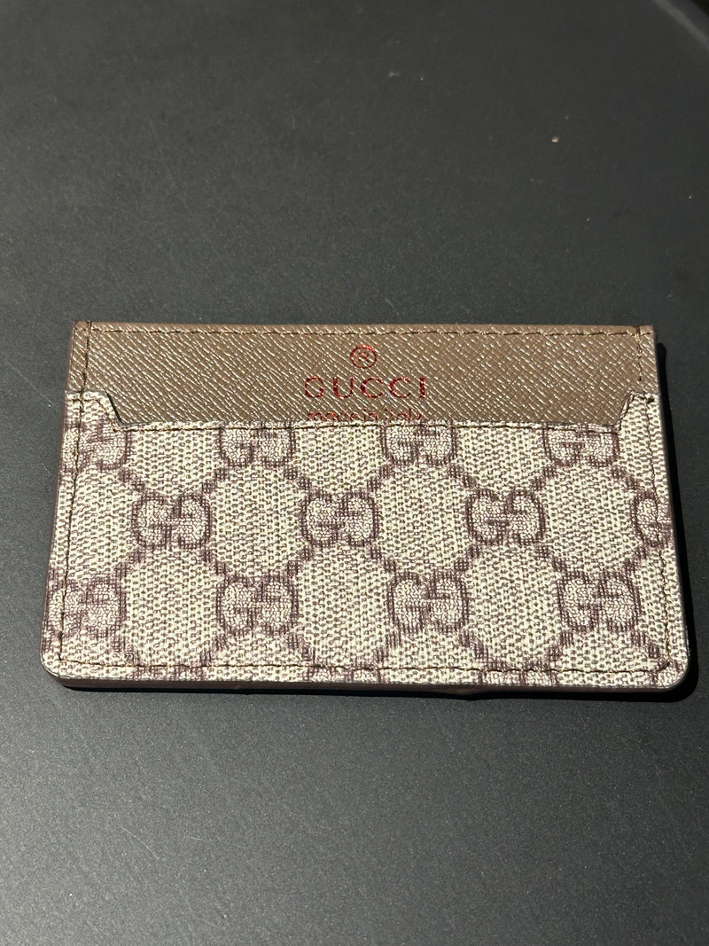 Carteira Gucci Porta Cartões Brown - Pronta Entrega