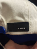 Boné Aba Curva Beisebol Amiri Blue White - Pronta Entrega