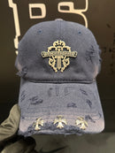 Boné Aba Curva Chrome Hearts Triple Cruz Azul - Pronta Entrega
