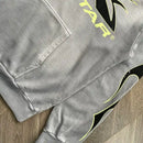 Moletom Hellstar Logo Flame Grey/Green - Encomenda