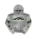 Moletom Hellstar Logo Flame Grey/Green - Encomenda