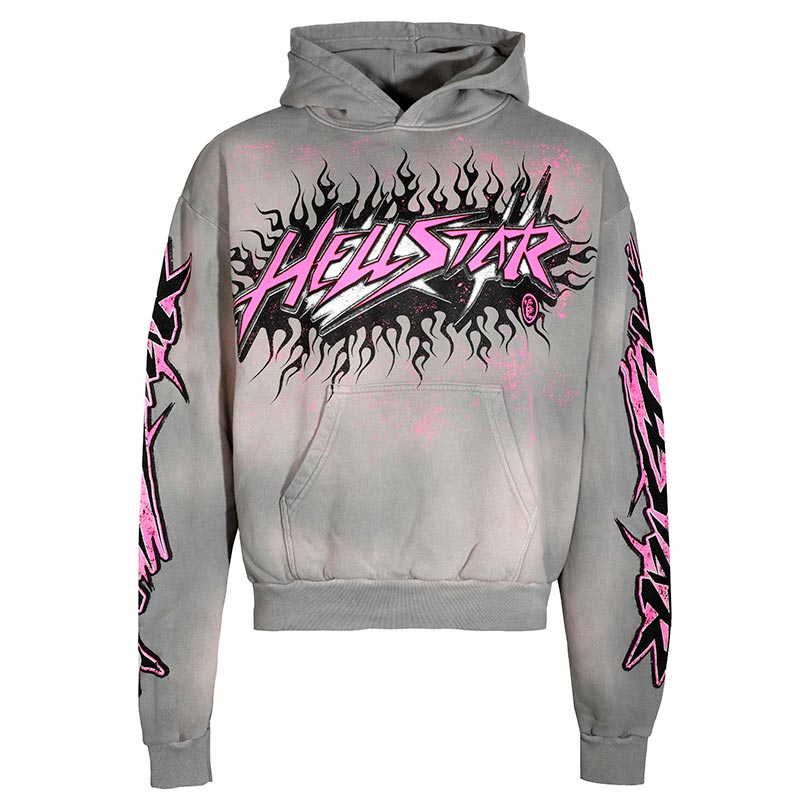 Moletom Hellstar Future Flame Grey/Pink - Encomenda