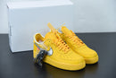 Nike Air force 1 Low Off White University Gold Metallic Silver - Encomenda