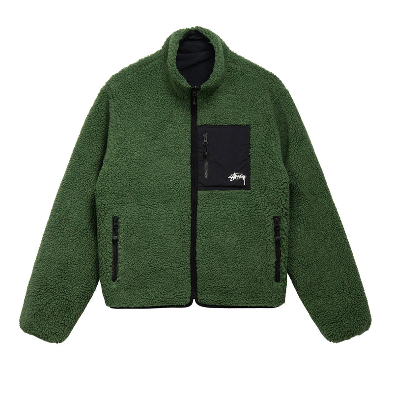 Jaqueta Stussy 8 Ball Sherpa Dupla Face - Encomenda