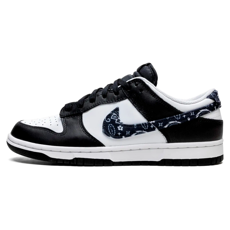 Tênis Nike Dunk Low Feminino "Black Paisley" Preto / Branco - Encomenda