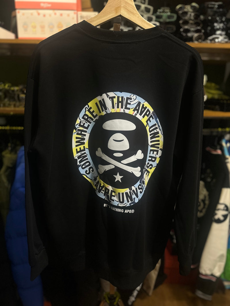 Moletom AAPE By A Bathing APE Preto - Pronta Entrega