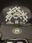 Boné Aba Curva Amiri Bordado Bones - Pronta Entrega