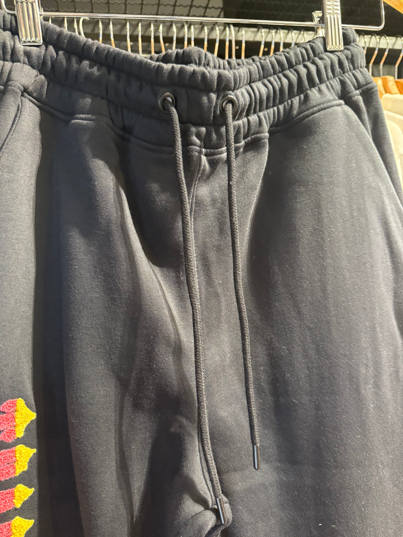 Conjunto TRAPSTAR Moletom Logo Colors Preto - Pronta Entrega