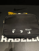 Bolsa Bag Off-White Cross Body Preto  Alça Amarela - Pronta Entrega