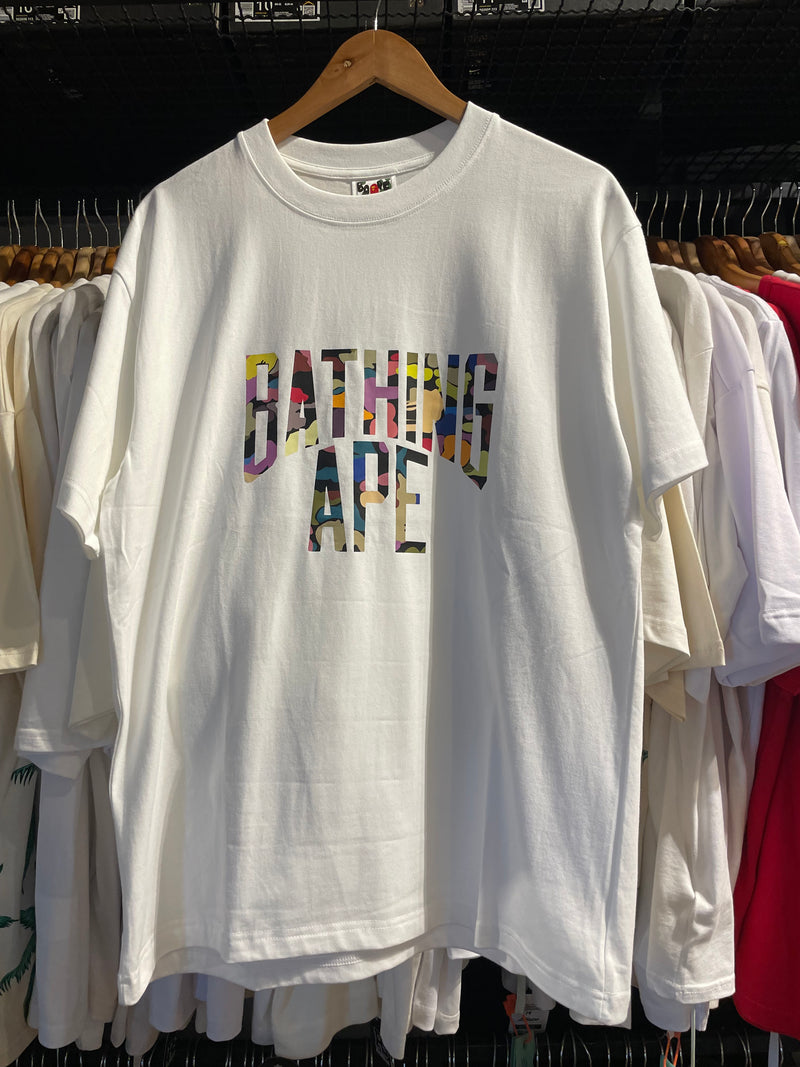 Camiseta BAPE ABATHING APE Branca - Pronta Entrega