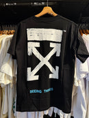 Camiseta Off-White Classic ‘Seeing Things’ Preto - Pronta Entrega