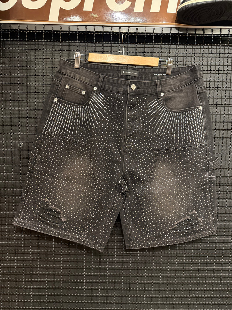Short Jeans Purple Brand Brilliant Lights - Pronta Entrega