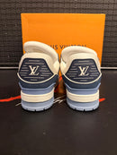 Tênis Louis Vuitton LV Trainer Triple Blue - Pronta Entrega