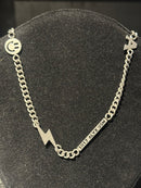 Corrente Colar 1017 ALYX 9SM  Lightning/Smile Fecho Silver 50 CM - Pronta Entrega