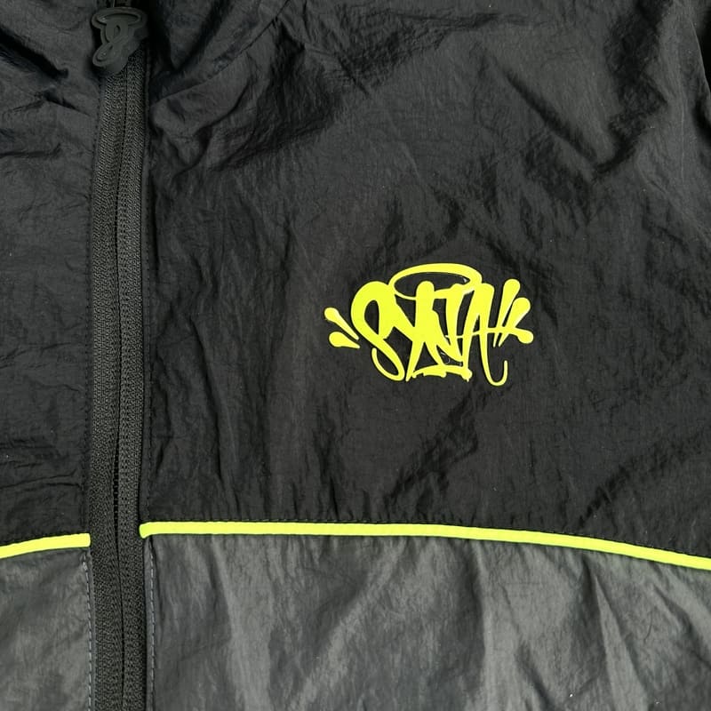 Conjunto Synaworld 'Syna Logo' Shell Preto/Cinza/Amarelo - Encomenda