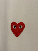 Camiseta Comme des Garçons Red Heart White - Pronta Entrega