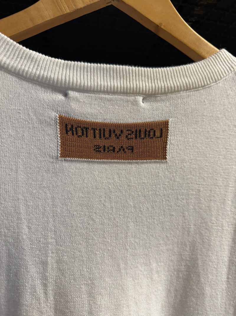 Camiseta Louis Vuitton Monogram Comics Intarsia Short Branca - Pronta Entrega