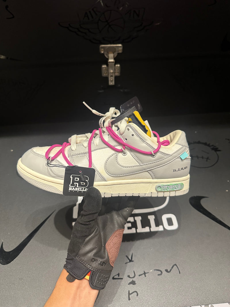 Tênis Nike Dunk Low Off-White 30:50 - Pronta Entrega