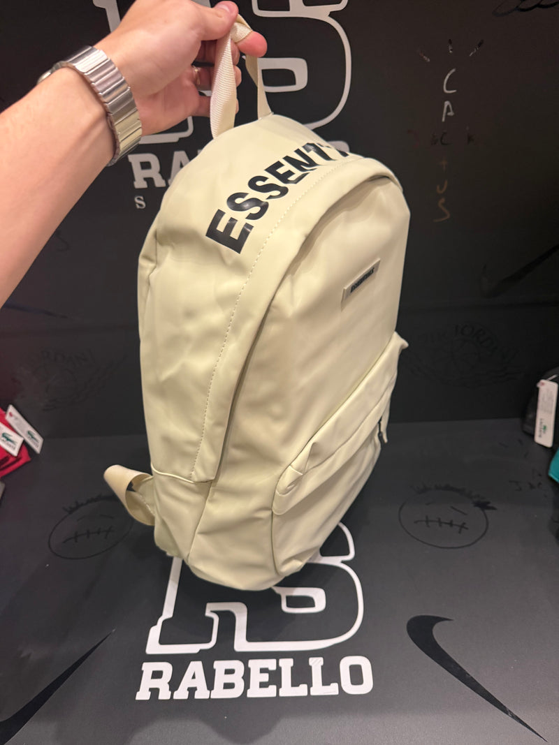 Mochila Essentials Couro Creme  - Pronta Entrega