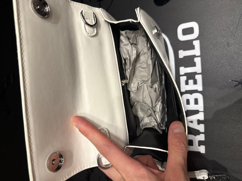 Bolsa OFF-WHITE 1.4 Jitney Bag "CASH INSIDE" Off White Branca - Pronta Entrega