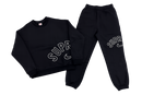 Conjunto Moletom Supreme x Nike Crewneck Arc Black SS22-W14 - Pronta Entrega