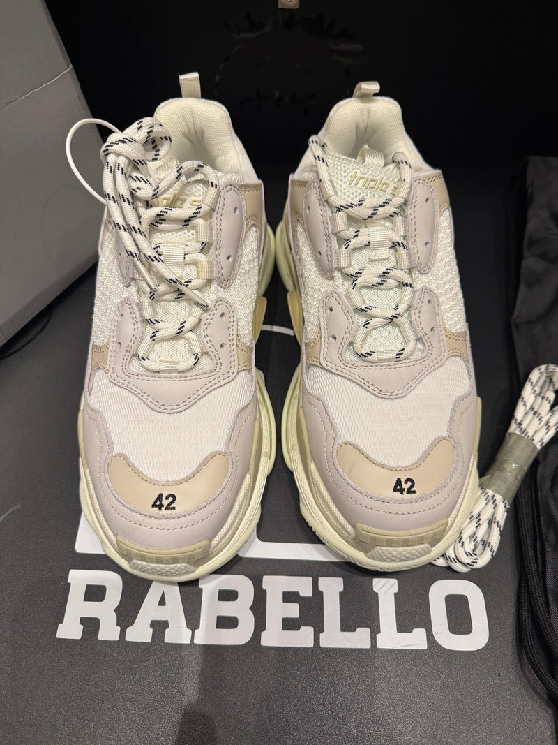 Tênis Balenciaga Triple S Beige White - Pronta Entrega