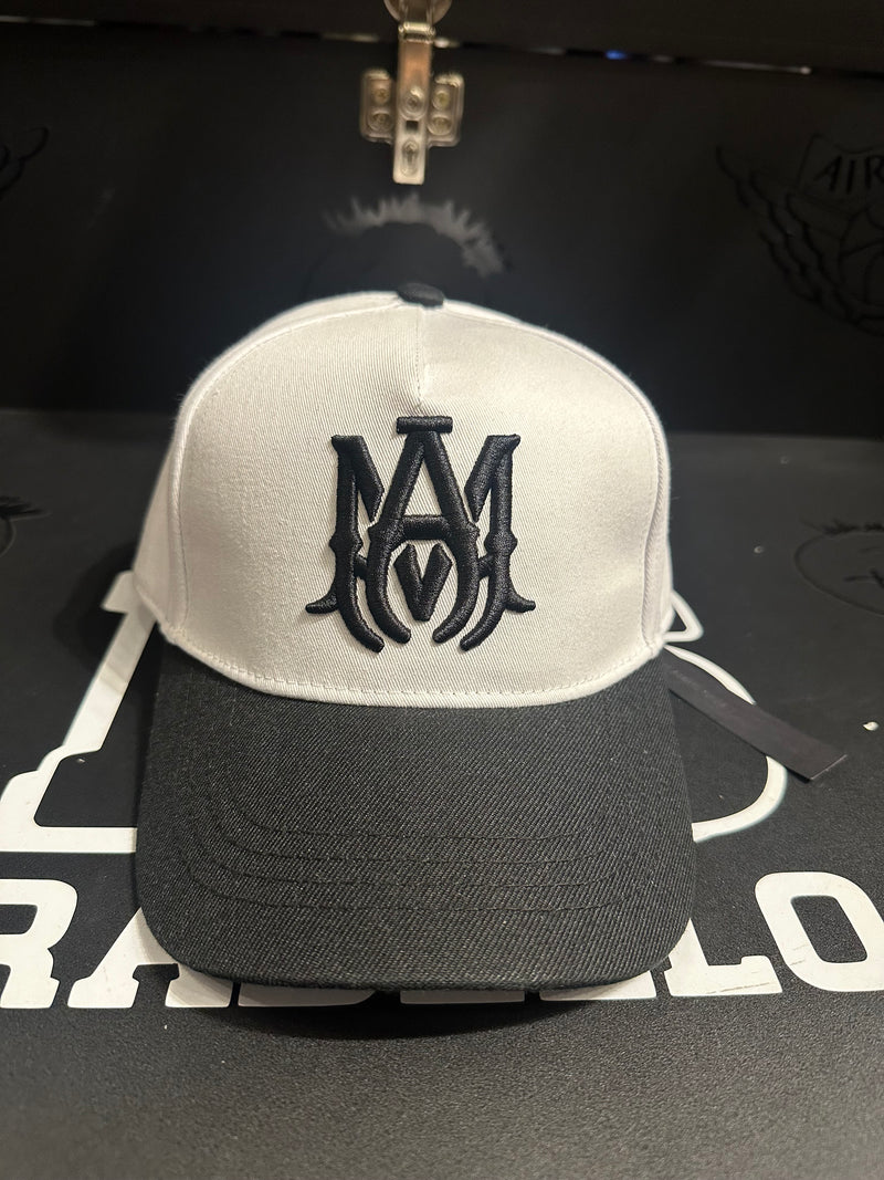 Boné Aba Curva Beisebol Amiri MA Black White - Pronta Entrega